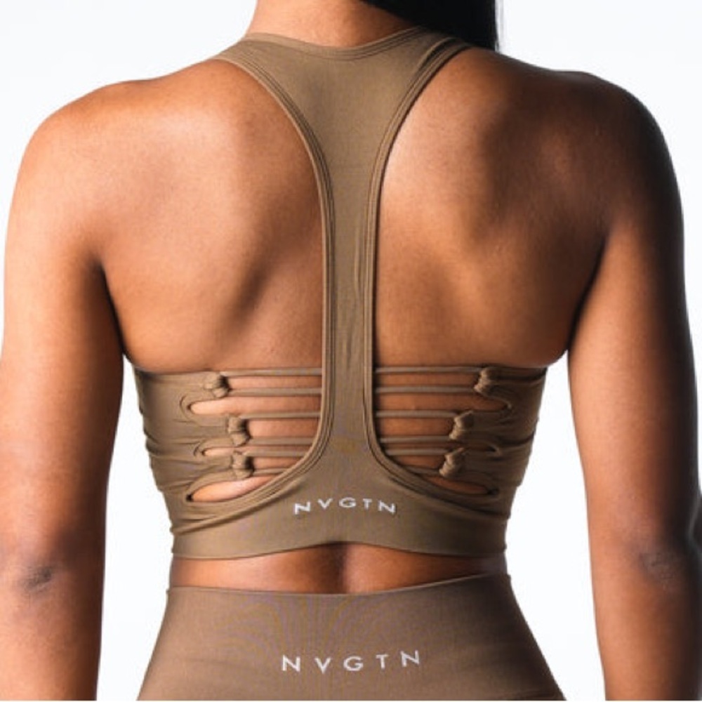 NVGTN Brown Sports Bra